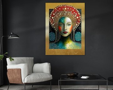 Woman with raised hair 2