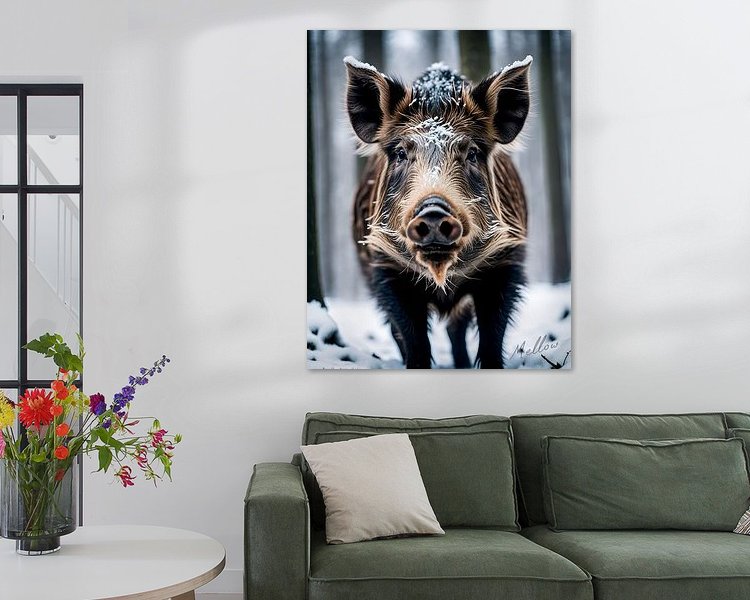 Example of the artwork in a room