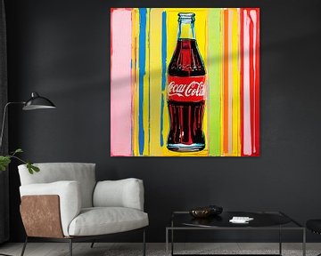 Homage to Coke - Stripes - Pop Art PUR by Felix von Altersheim