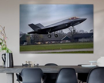 F-35A Joint Strike Fighter landing at Volkel by Harm-Jan Martens