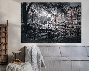 Amsterdam in zwart-wit van Thilo Wagner
