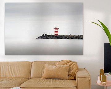 Dutch harbor light of Scheveningen by Kees Wassenaar