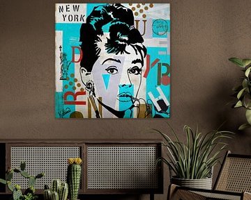 Audrey Hepburn «NYC» sur Kathleen Artist Fine Art