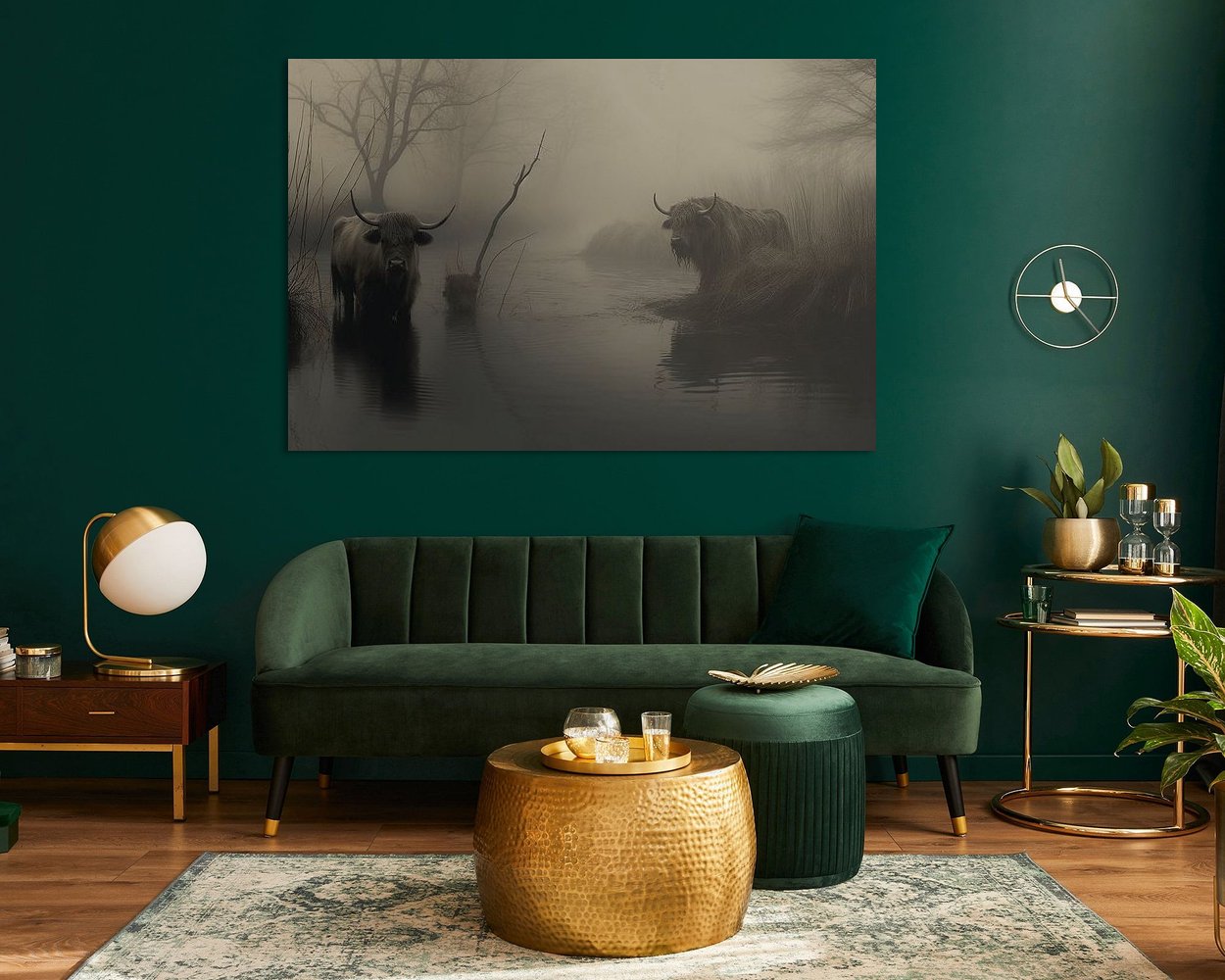 Example of the artwork in a room