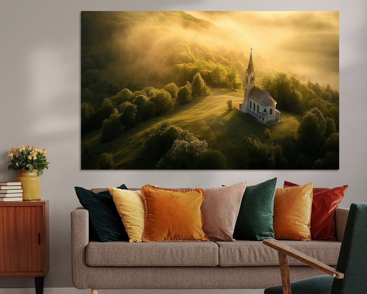Example of the artwork in a room