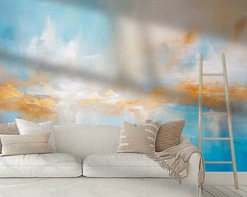 Abstract, zee en wolken van Joriali Abstract