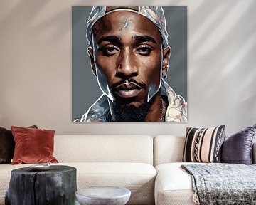 Tupac Shakur 2 van Johanna's Art
