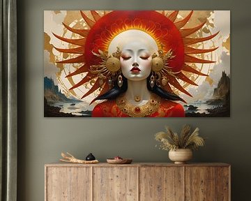 Celestial Muse - Red - Widescreen by Mellow Art