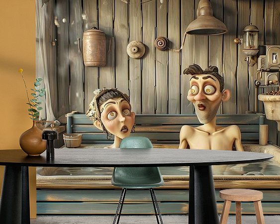 Example of the artwork in a room