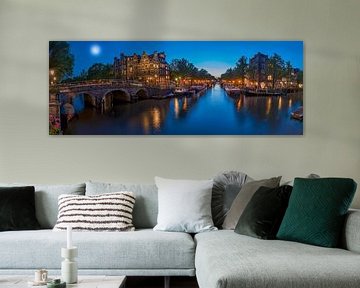 Panorama vanaf Papiermolensluis in Amsterdam  van Ardi Mulder