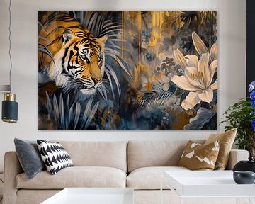 Collage dadaïsme du tigre sur Preet Lambon