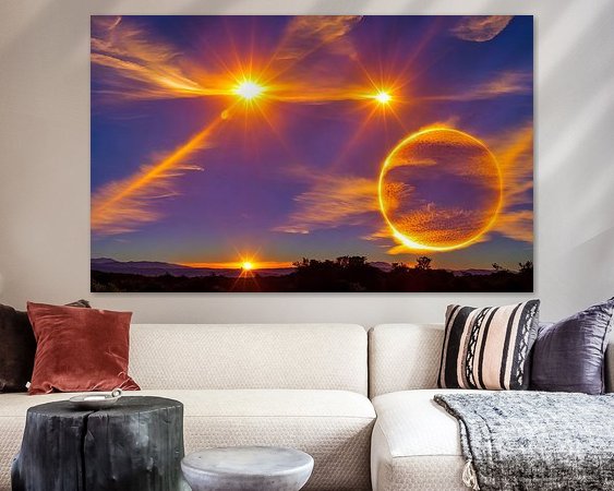 Example of the artwork in a room