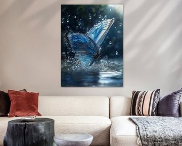 Schmetterling auf dem Wasser von Patrick Dumee