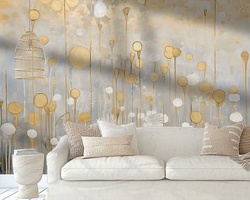 Wilde Bloemen in Goud, Gustav Klimt van Caroline Guerain