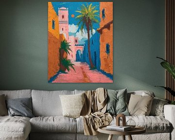 Marrakech colorée, illustration sur Studio Allee