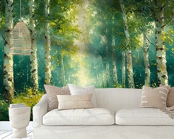 Birch forest by Heike Hultsch