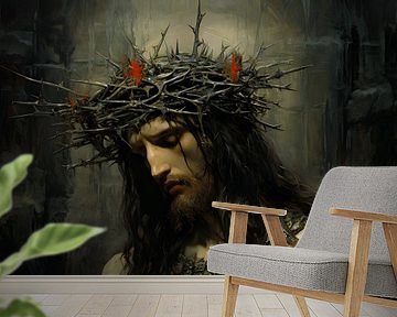 Jezus met de doornenkroon van Heike Hultsch