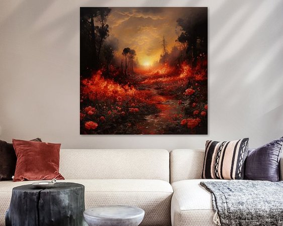 Example of the artwork in a room