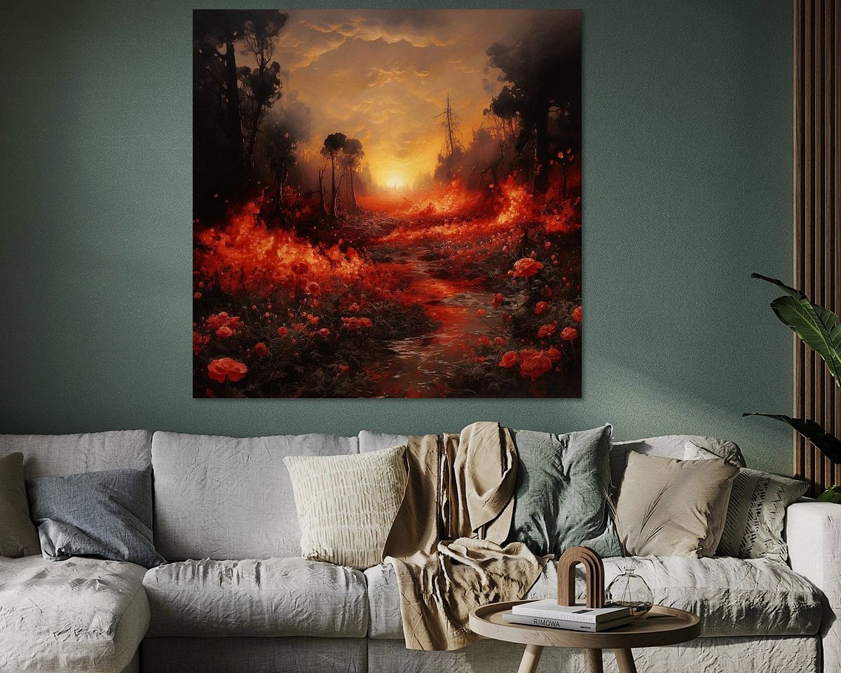 Example of the artwork in a room