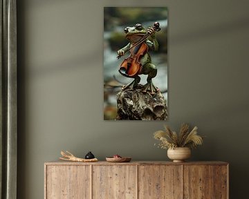 Musical frog by Heike Hultsch