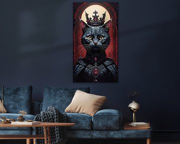 Dark Vintage Style Cat Kings & Queens part 4 van Maud De Vries