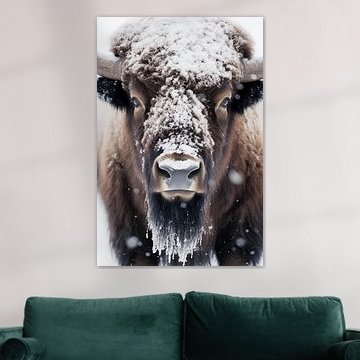 Bisons im Schnee von haroulita