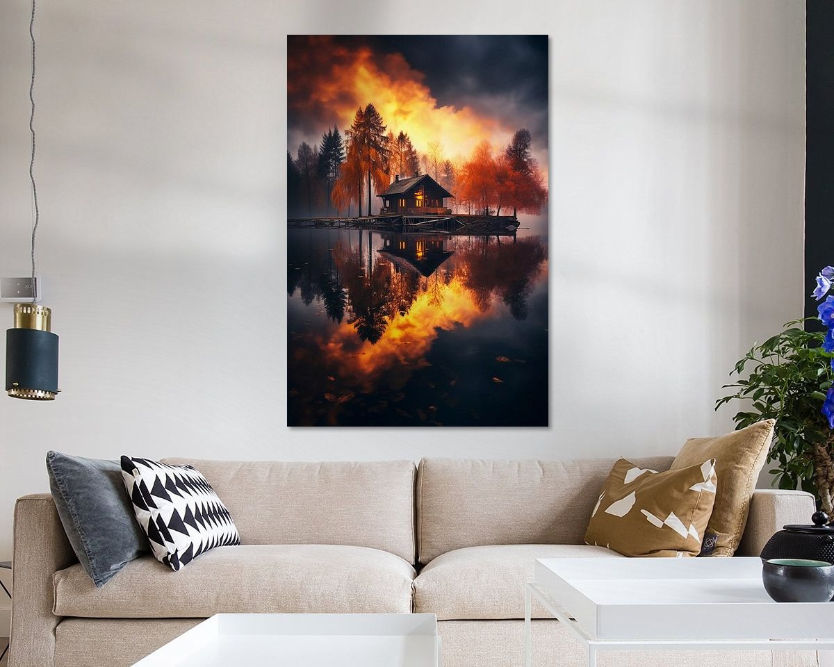 Example of the artwork in a room