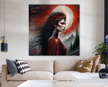 Rode vrouw