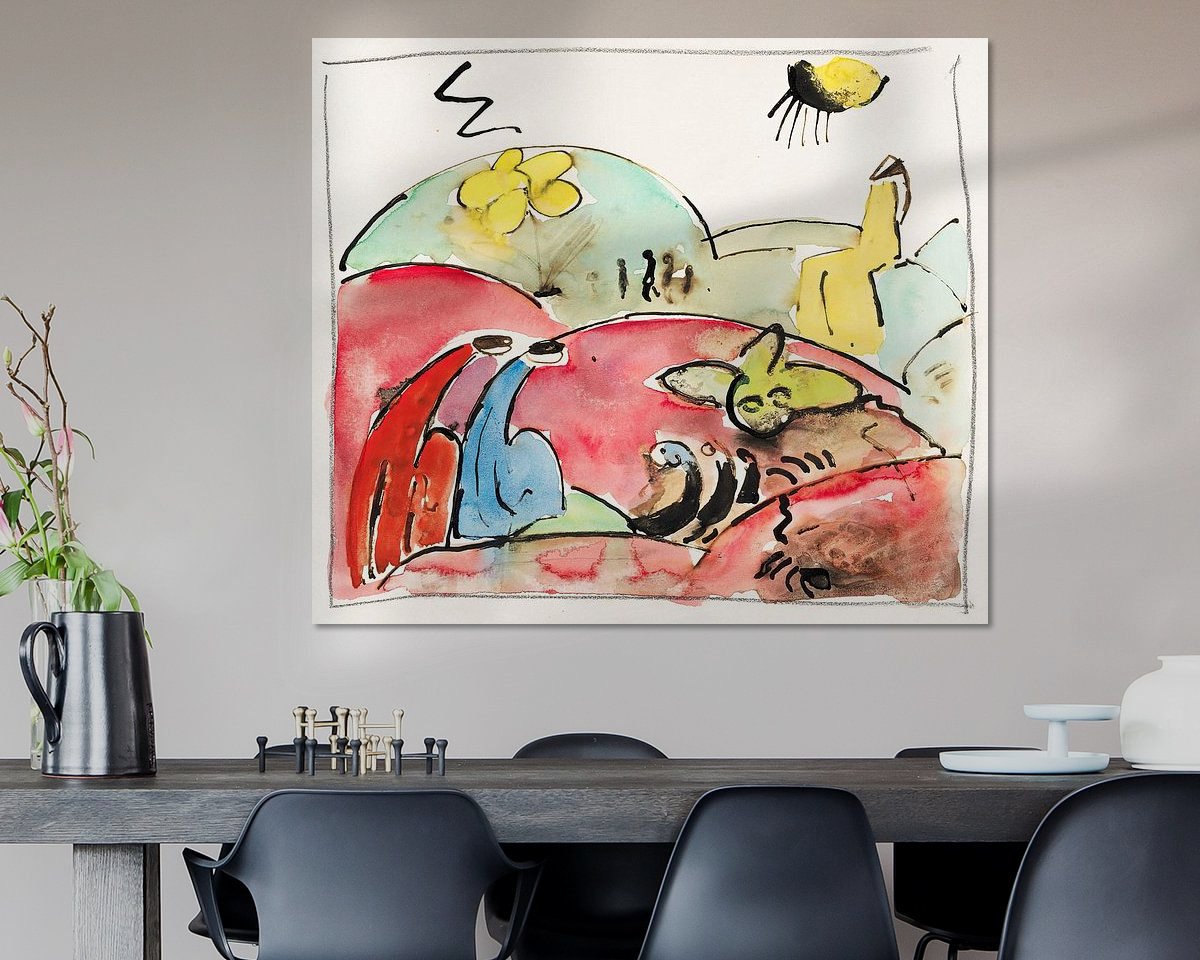 Example of the artwork in a room