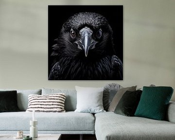 Portrait de corbeau sur TheXclusive Art