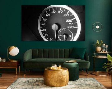 Speedometer in black/white by Maximilian Burnos