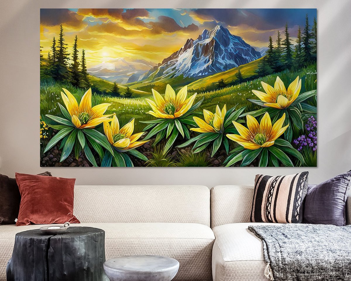 Example of the artwork in a room