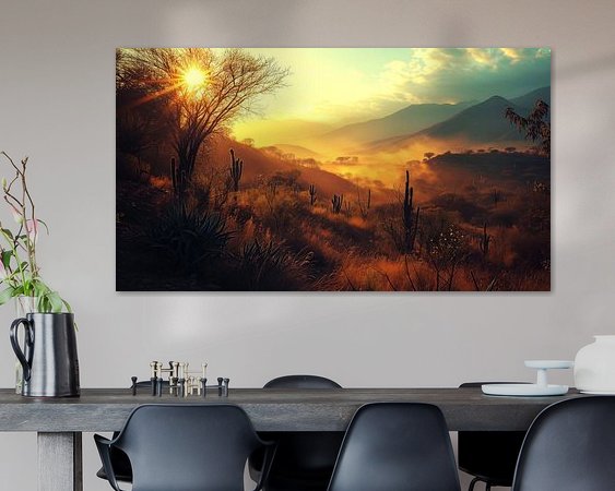 Example of the artwork in a room