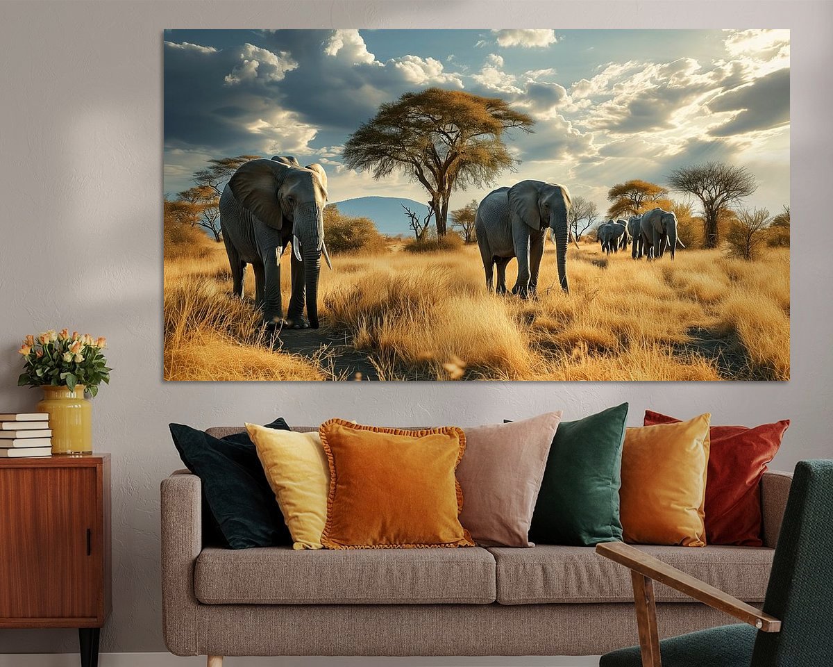 Example of the artwork in a room