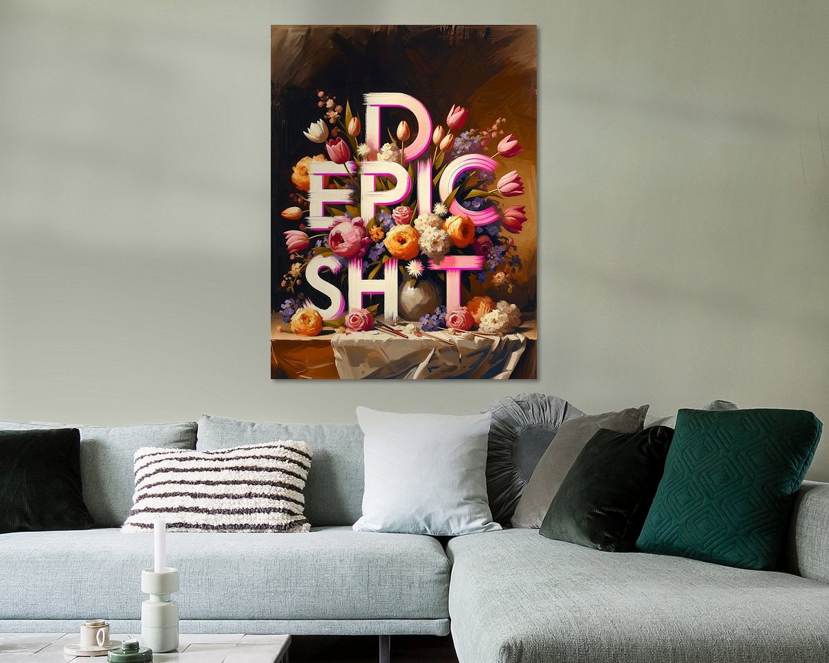 Example of the artwork in a room