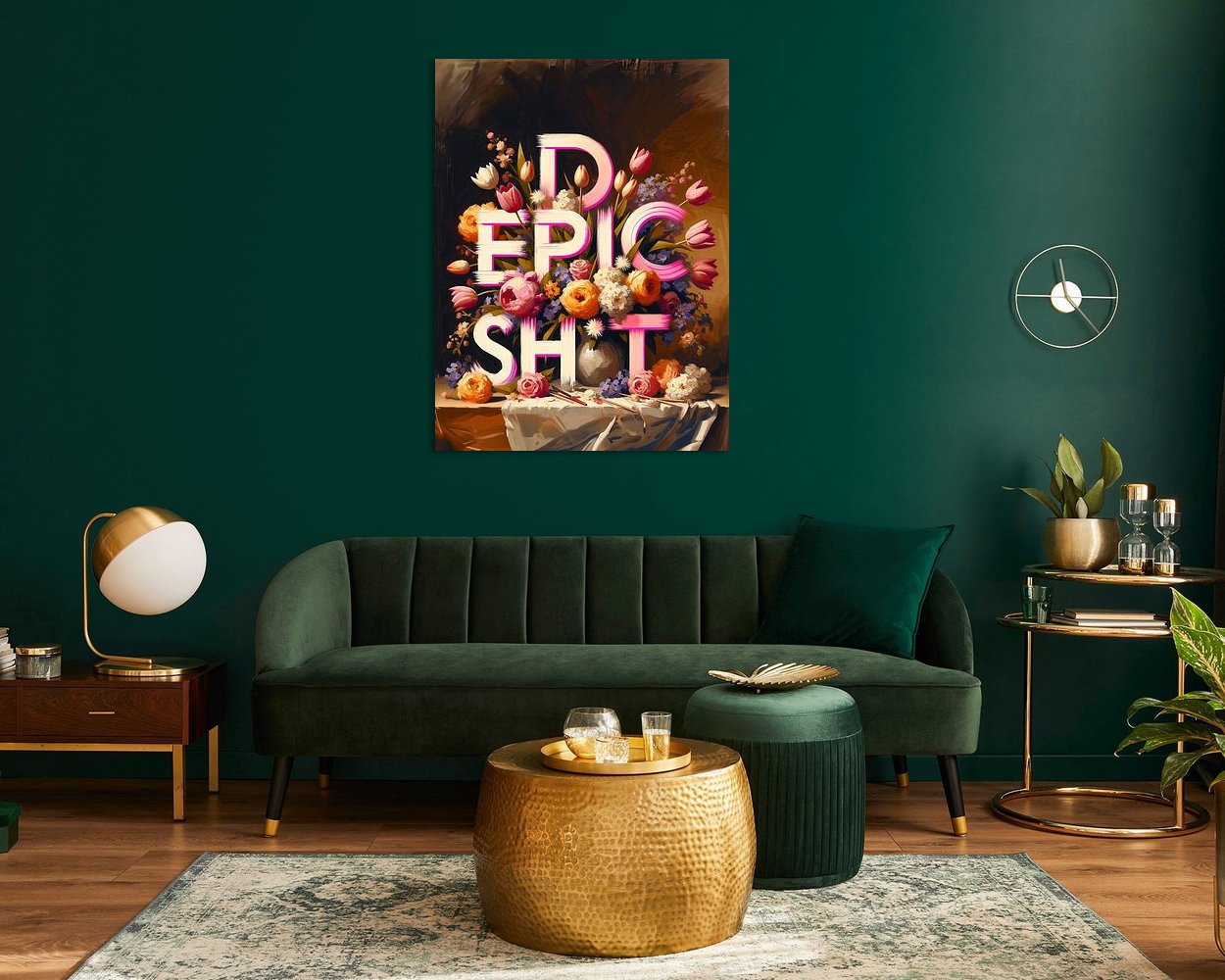 Example of the artwork in a room
