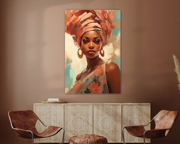 African Elegance in Pastel by Dave