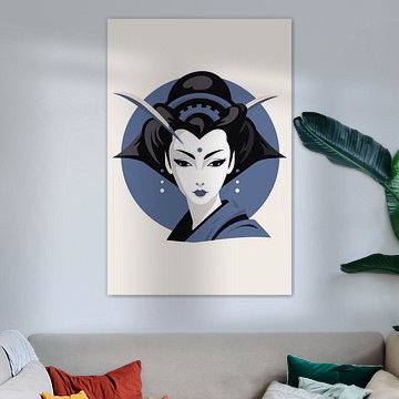 Blue Nova Japandi Wall Art - Bereichern Sie Ihren Raum mit Zen-Eleganz