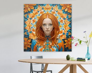 Stunning Kaleidoscope - ImageAI van Obtuse Art