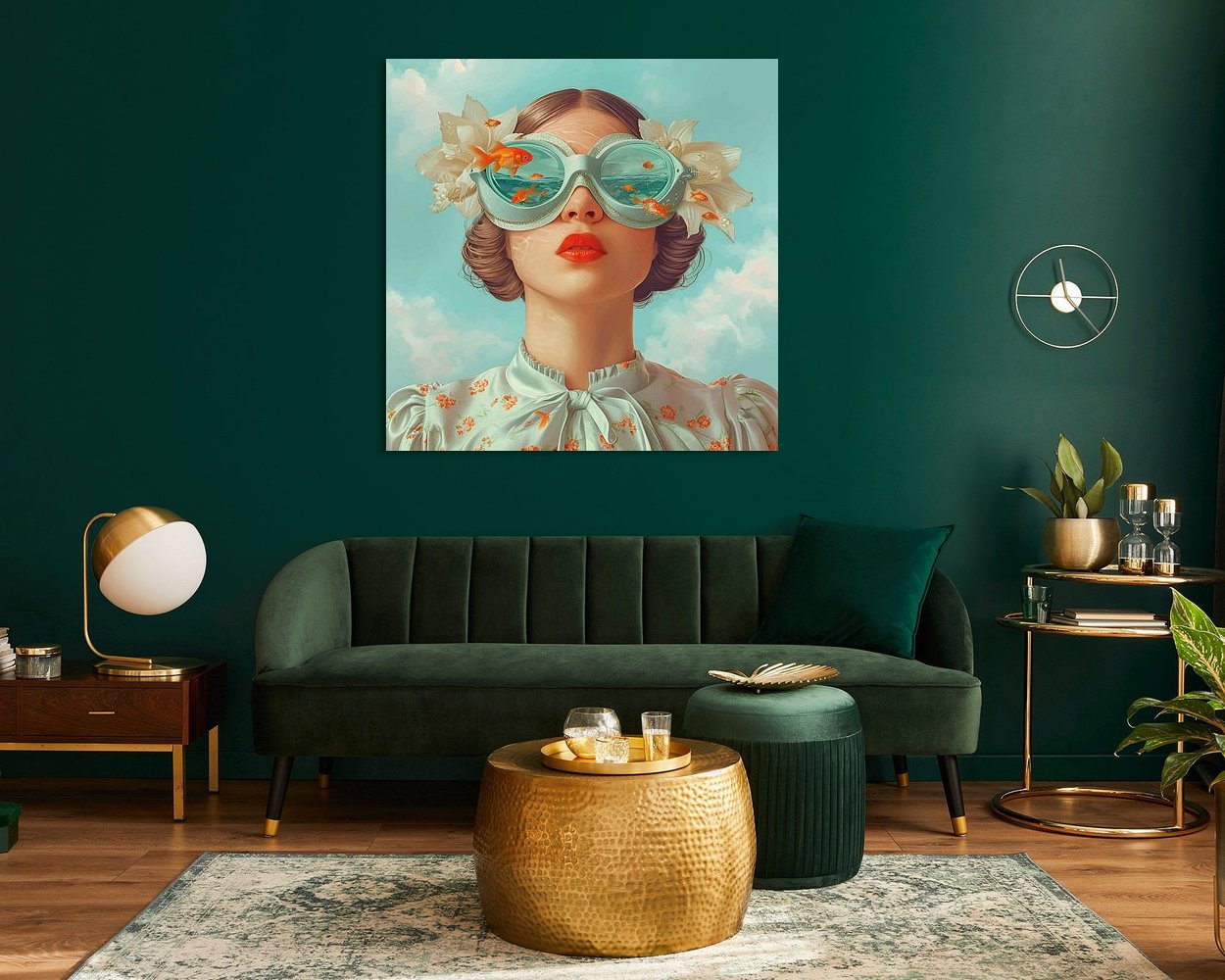 Example of the artwork in a room
