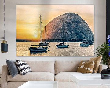 Morro Bay - About To Set by Joseph S Giacalone Photography