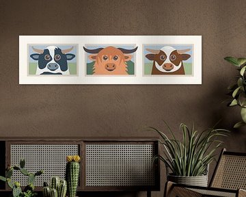 Drohende Kühe von DE BATS designs