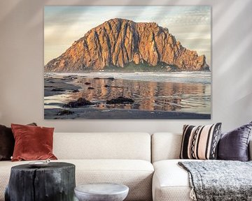 Spiegelung - Morro Rock von Joseph S Giacalone Photography