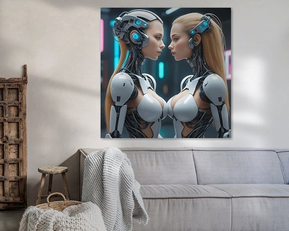 Example of the artwork in a room