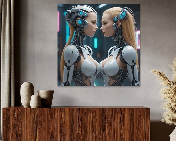 Example of the artwork in a room