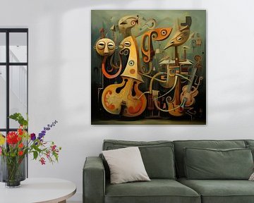 Vreemde orkest vintage-retro van TheXclusive Art