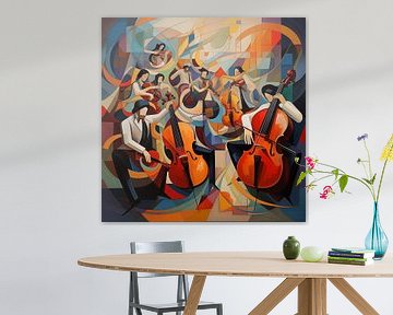 Orkest abstract van The Xclusive Art