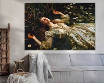 Orphelia - Modern photography based on John Everett Millais' multi-star work by Roger VDB