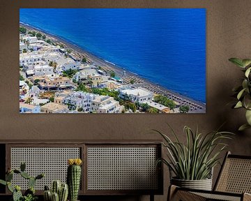 Uitzicht over Kamari, Santorini van Henk Meijer Photography