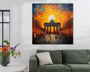 Brandenburg Gate germany abstract by TheXclusive Art